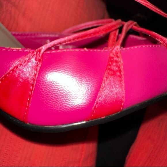 VTG Frederick’s of Hollywood  pink lace heels sz 8.5 - Picture 8 of 9